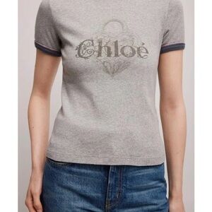 Chloe Gray Logo T-Shirt